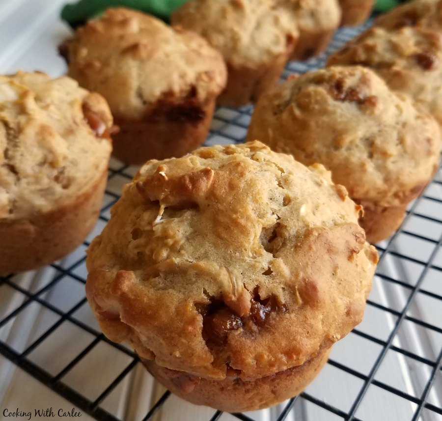 Cooking With Carlee Caramel Apple Sourdough Muffins