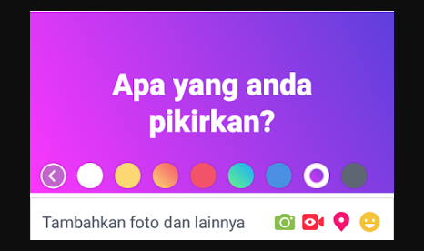 Cara Membuat Status Facebook Dengan Background Penuh Warna Status Facebook Background Warna warni