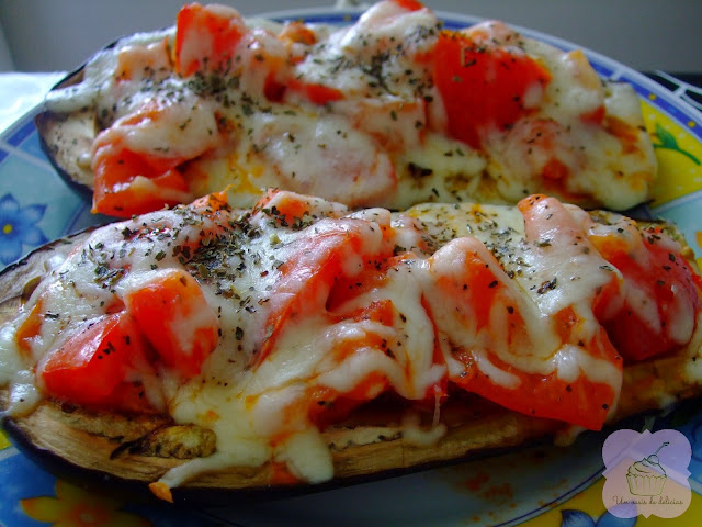 Berenjenas al horno con mozzarella