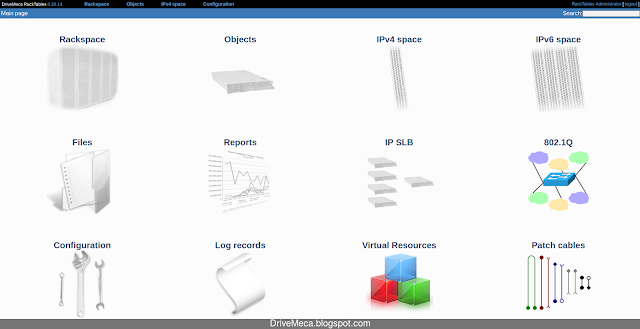 Volvemos a pantalla principal de Racktables Volvemos a pantalla principal de Racktables