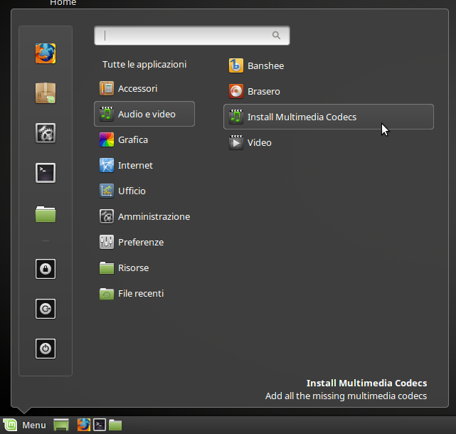 Linux Mint 18 "Cinnamon": Guida post installazione 7 installa%2Bcodec%2Bda%2Bmenu