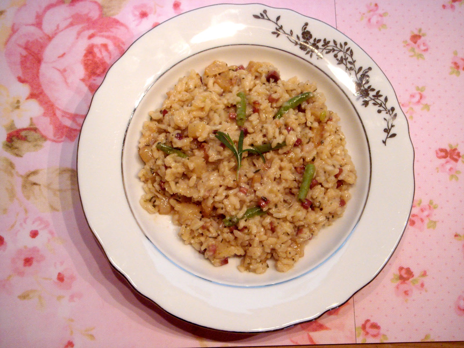 Lilu...Im Zuckerland: Birnen-Risotto mit grünen Bohnen, Rosmarin und ...