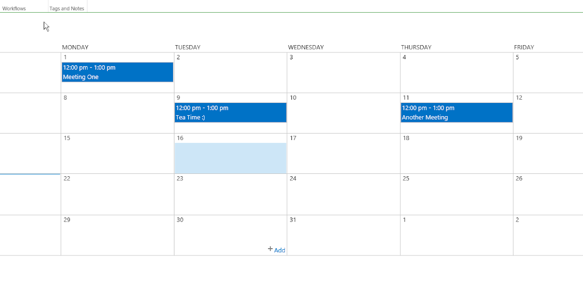 SharePoint Elementary Enabling Resource Reservation in Calendar List