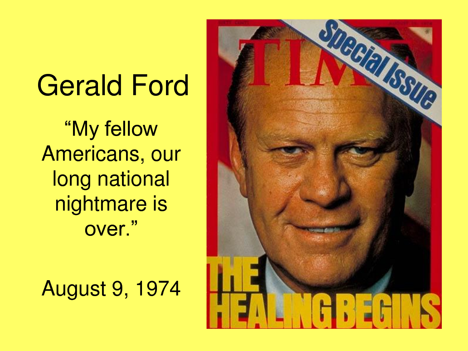 Lo Que Pasó en la Historia: September 8: US President Gerald R. Ford