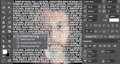 Cara membuat typography wajah dengan photoshop