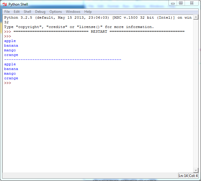 Me Learning Python: Python Lists