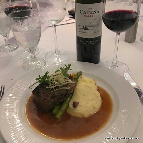 short rib and mash at Champers Wine Bar & Restaurant in Christ Church, Barbados short rib and mash at Champers Wine Bar & Restaurant in Christ Church, Barbados