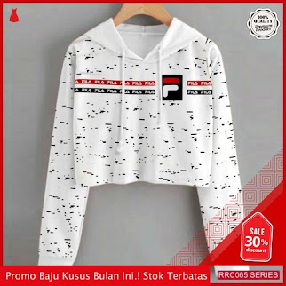 RRC065C36 Crop Terbaru Hodie Fila Bercak Wanita Terbaru BMGShop