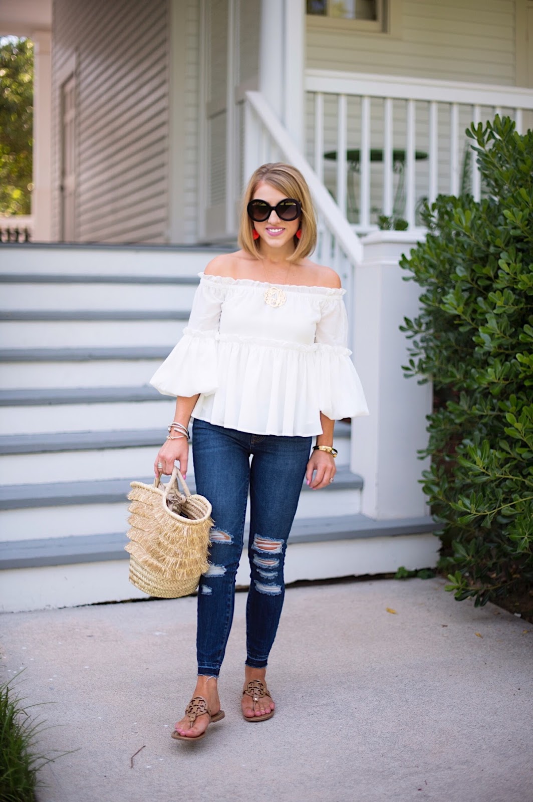 How to style Tory Burch Miller Sandals - Click through to see more on Something Delightful Blog!