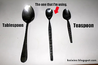 نتيجة بحث الصور عن teaspoonful vs tablespoonful