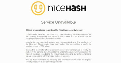 Hacker Retas NiceHash, Curi Dana Sebesar 60.000.000 USD