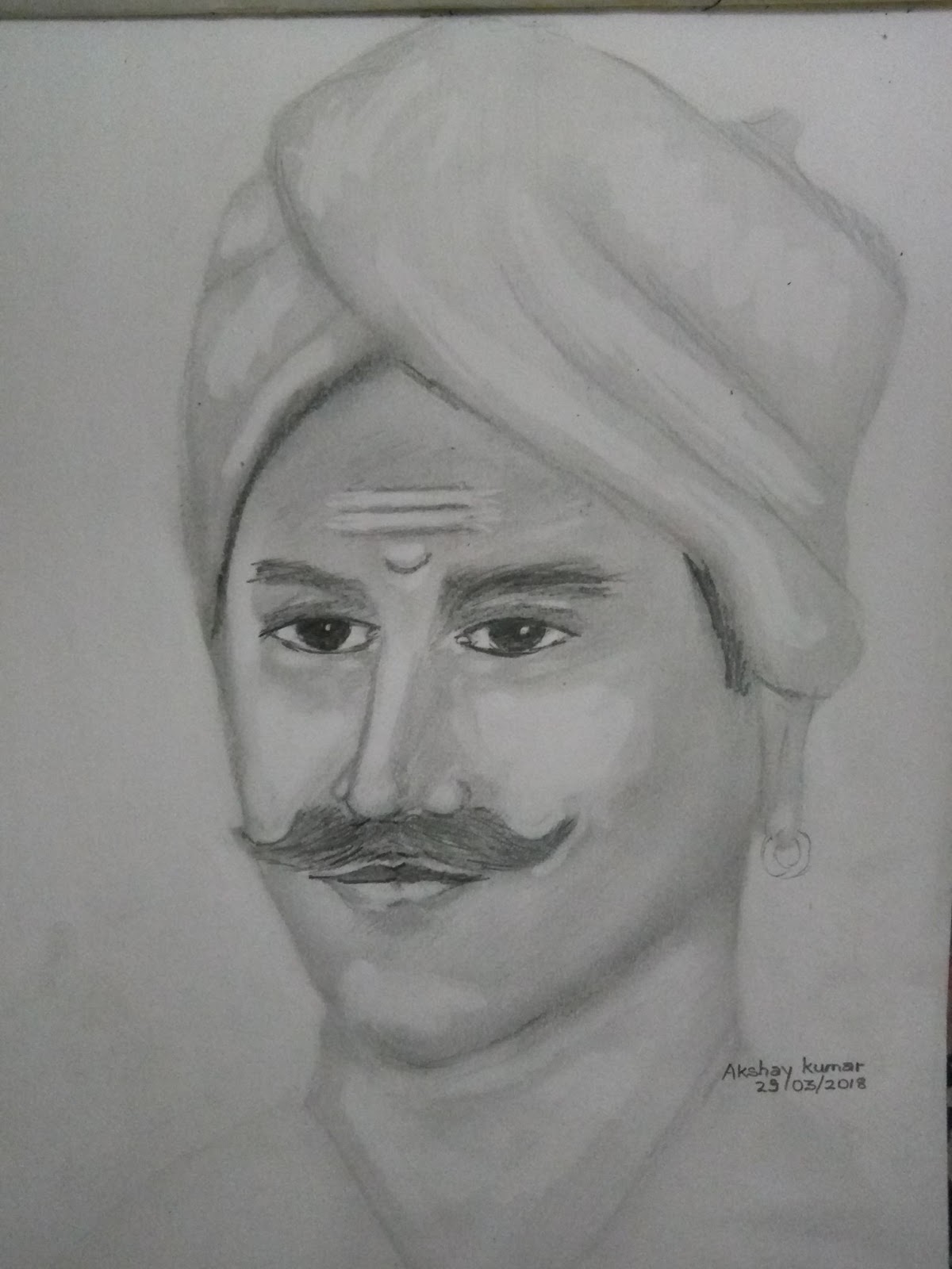 AKSHAY KUMAR: Mangal Pandey Drawing by Akshay Kumar