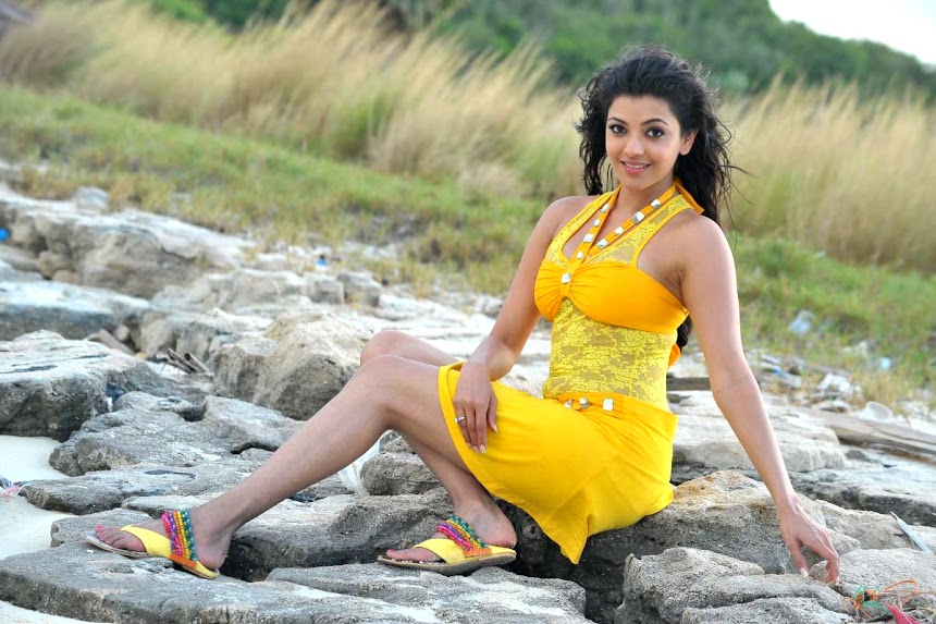 860px x 573px - Kajal Aggarwal Hot Yellow Beach Photos - South Indian Actress