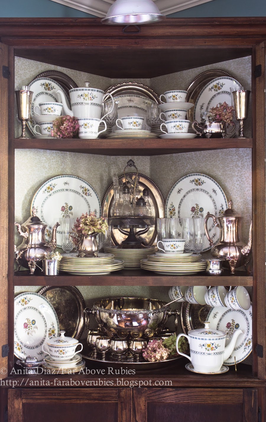 Re-styling a china cabinet with —  china