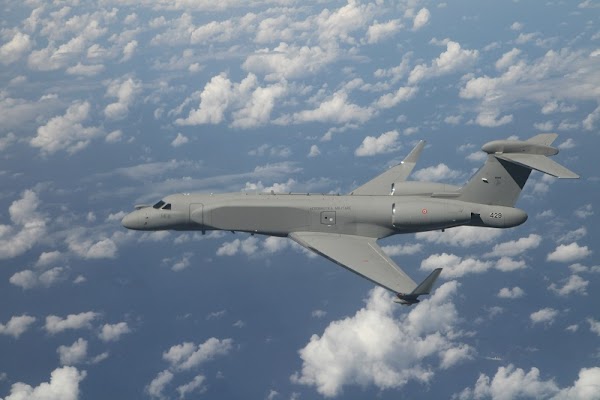 Italia recibe de Israel su primer avión de alerta temprana. Italia recibe de Israel su primer avión de alerta temprana.