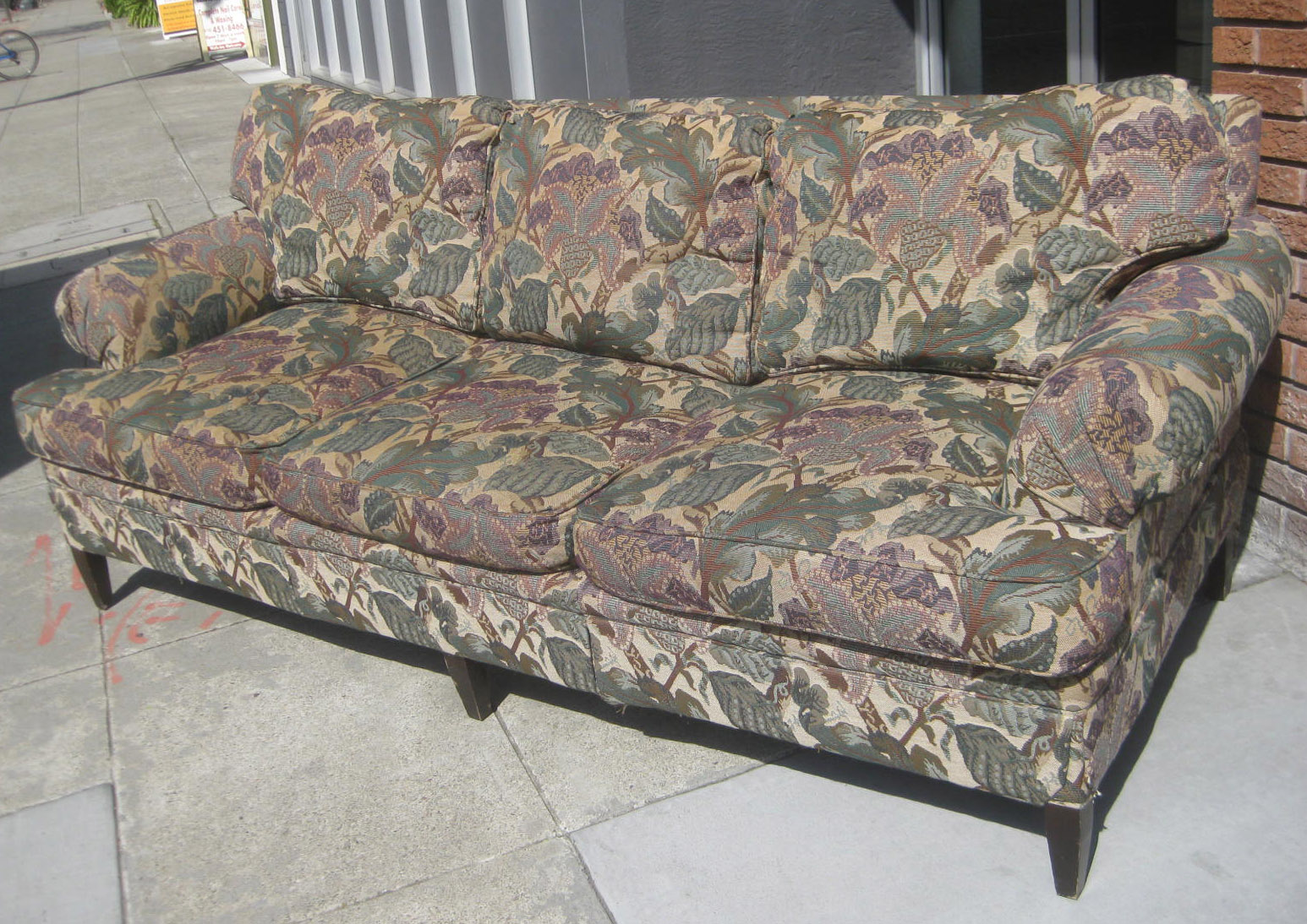 UHURU FURNITURE & COLLECTIBLES SOLD Tapestry Sofa 75