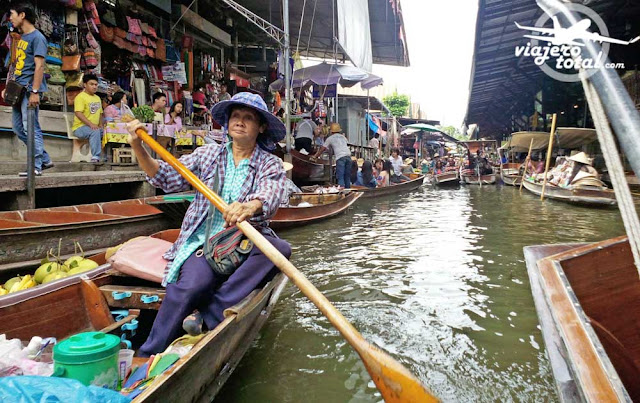 Tailandia mercado flotante