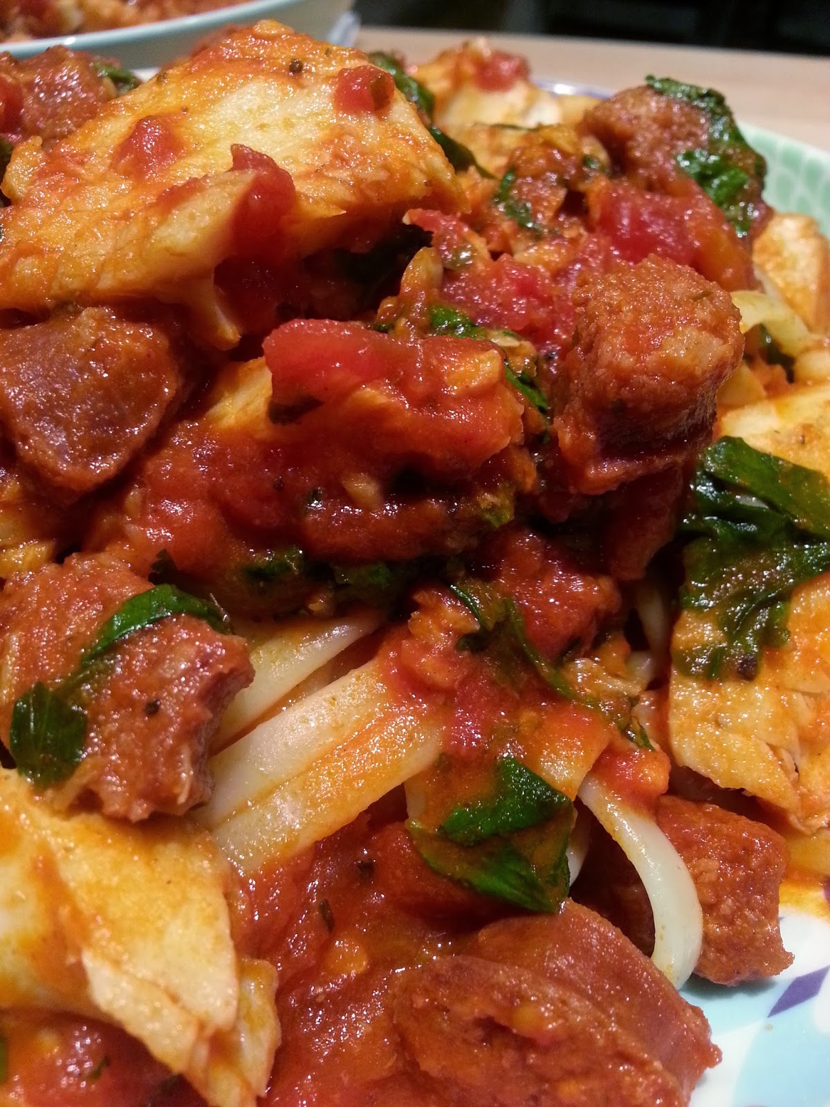 Slimming World Delights Spicy Tilapia Pasta