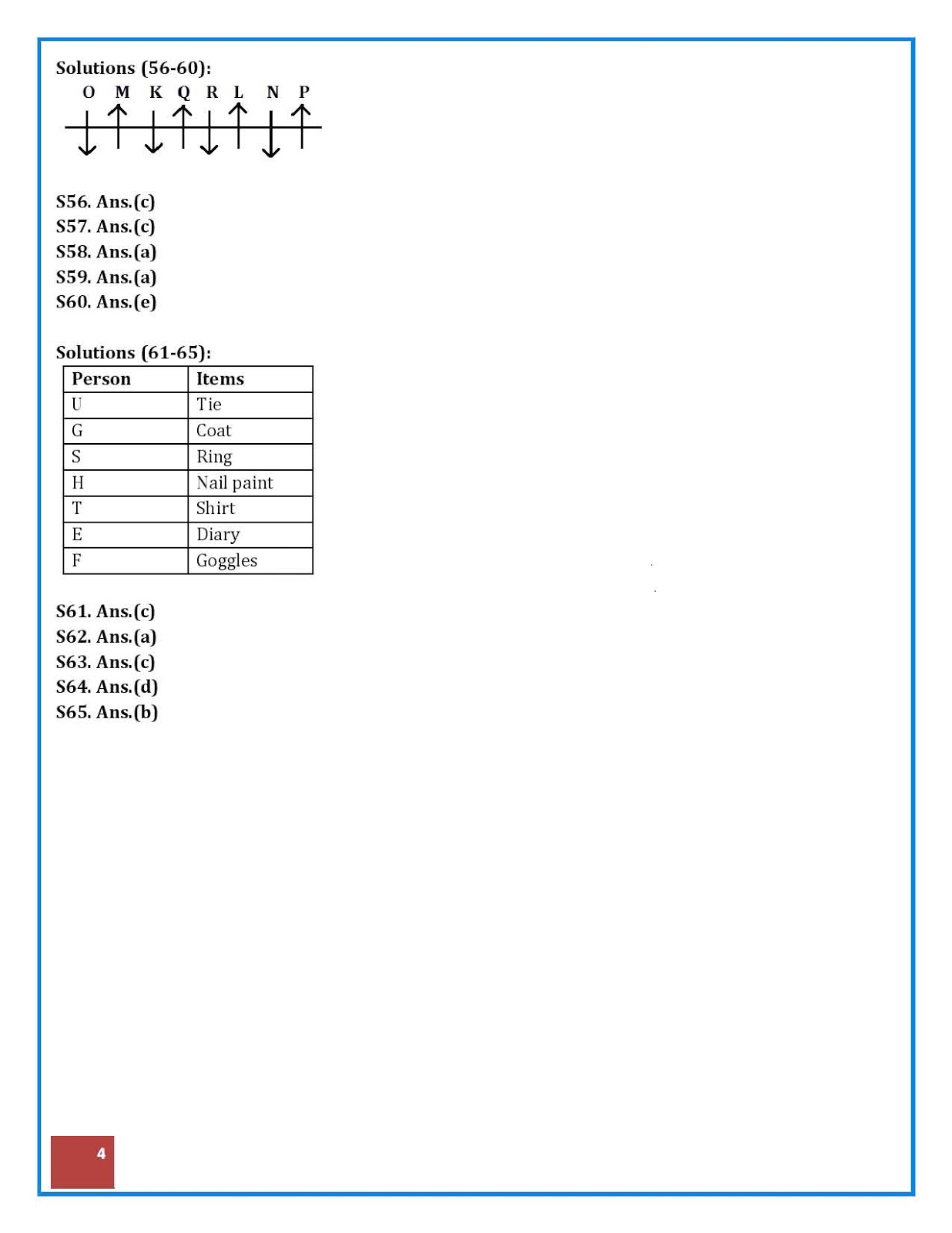 IBPS PO Reasoning solved Paper 2018 Download PDF IBPS PO Reasoning solved Paper 2018 Download PDF