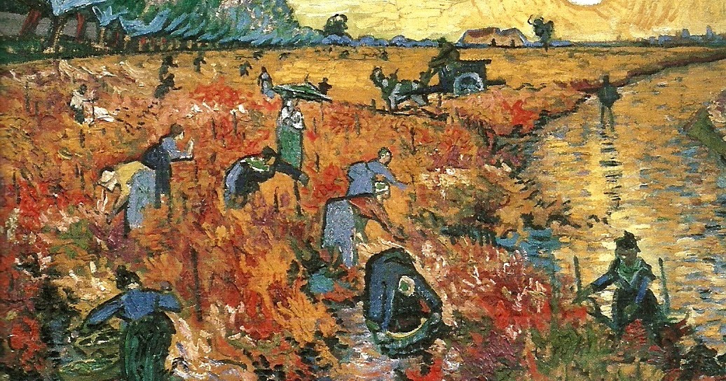 Van Gogh Tableau Vendu De Son Vivant Le tunnel aux allumettes: Van Gogh : La vigne rouge