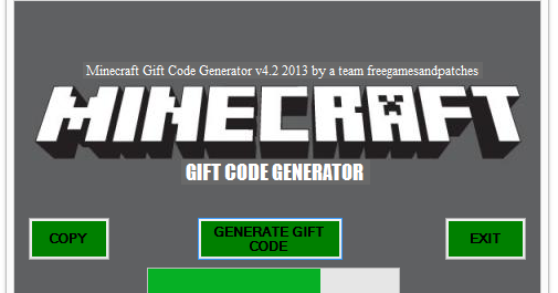 Minecraft Gift Code Generator 2013 Free Download  Serials 