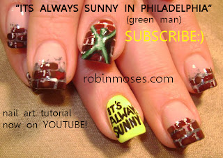 its always sunny in philadelphia nail art design, colorful folk art nail design, folk art nail, the most beautiful floral nail art, lime with blue foil and animal print nail art designs
