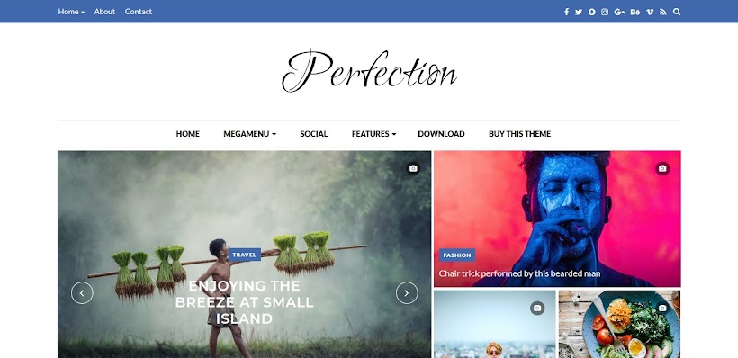 Perfection Free Blogger Template