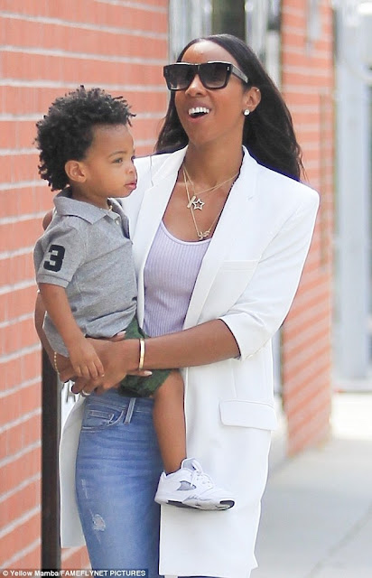 Aww… Check Out These Photos Of Kelly Rowland, Her Young Son And Her Husband In Beverly Hills
