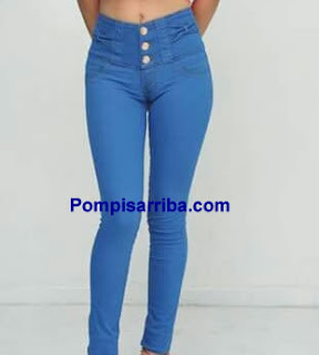 Jeans levanta culo de mezclilla stretch pantalones corte colombiano