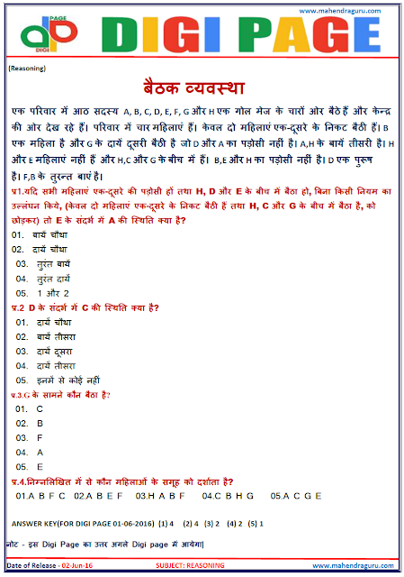Digi Page - Seating Arrangement Digi Page - Seating Arrangement