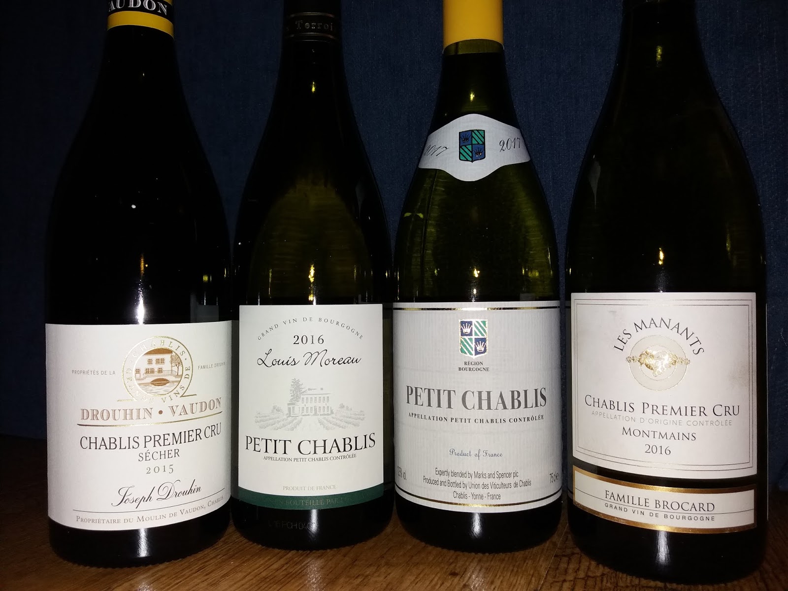 The Cambridge Wine Blogger: Four Chablis Wines