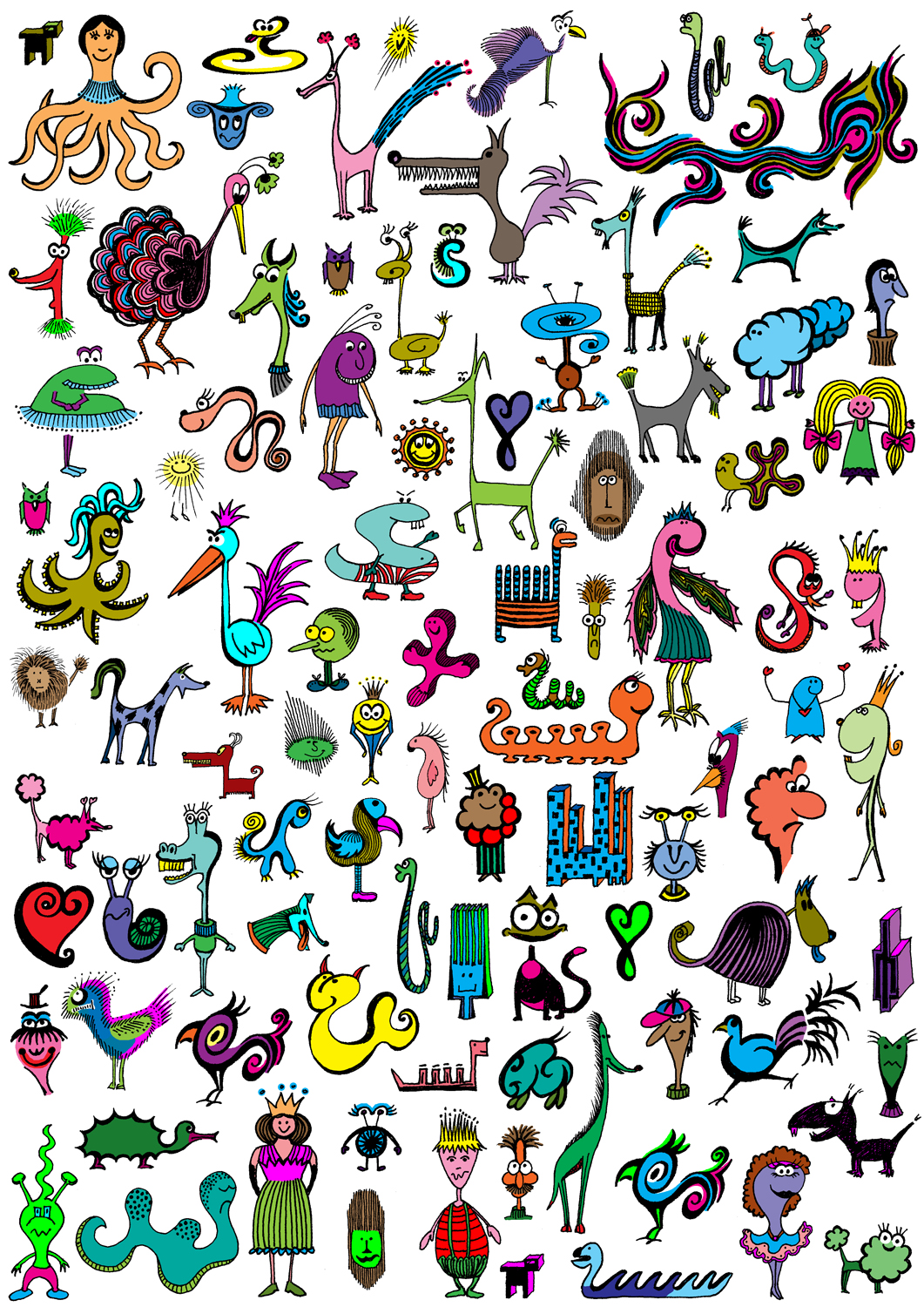 turning pages: New doodles in colour