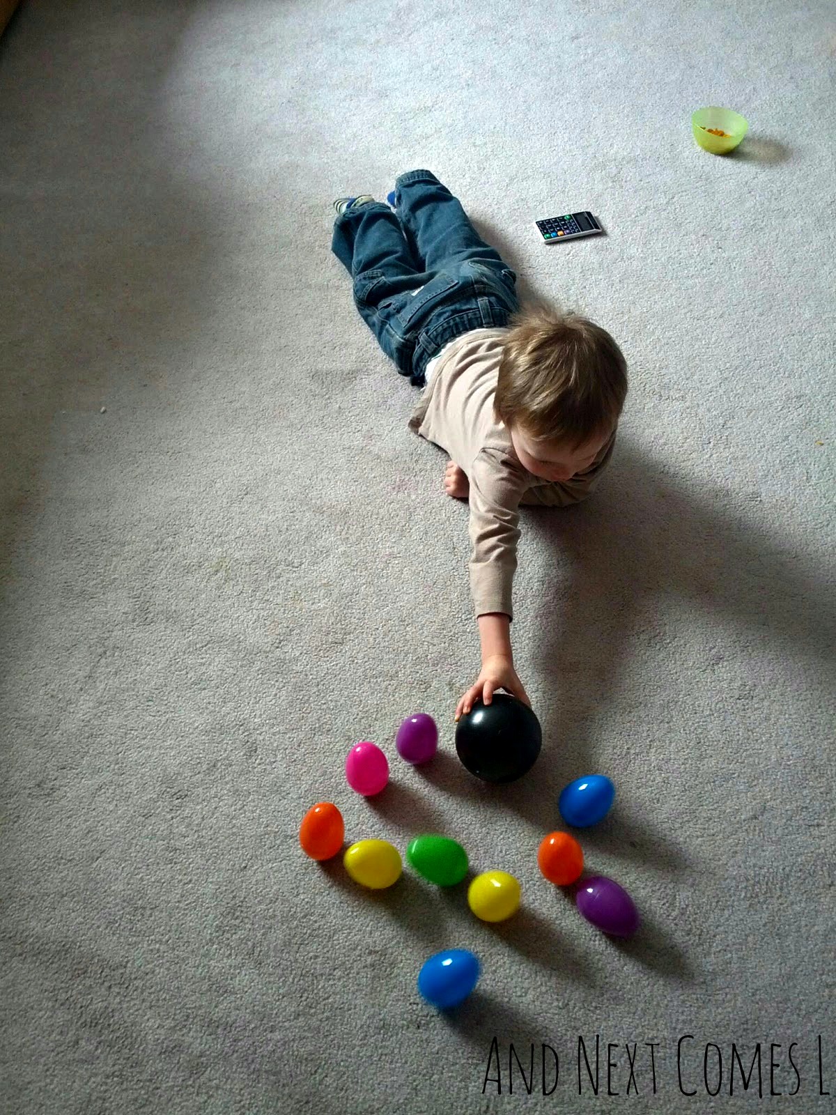 Bowling with Wobbly Easter Eggs And Next Comes L Hyperlexia Resources