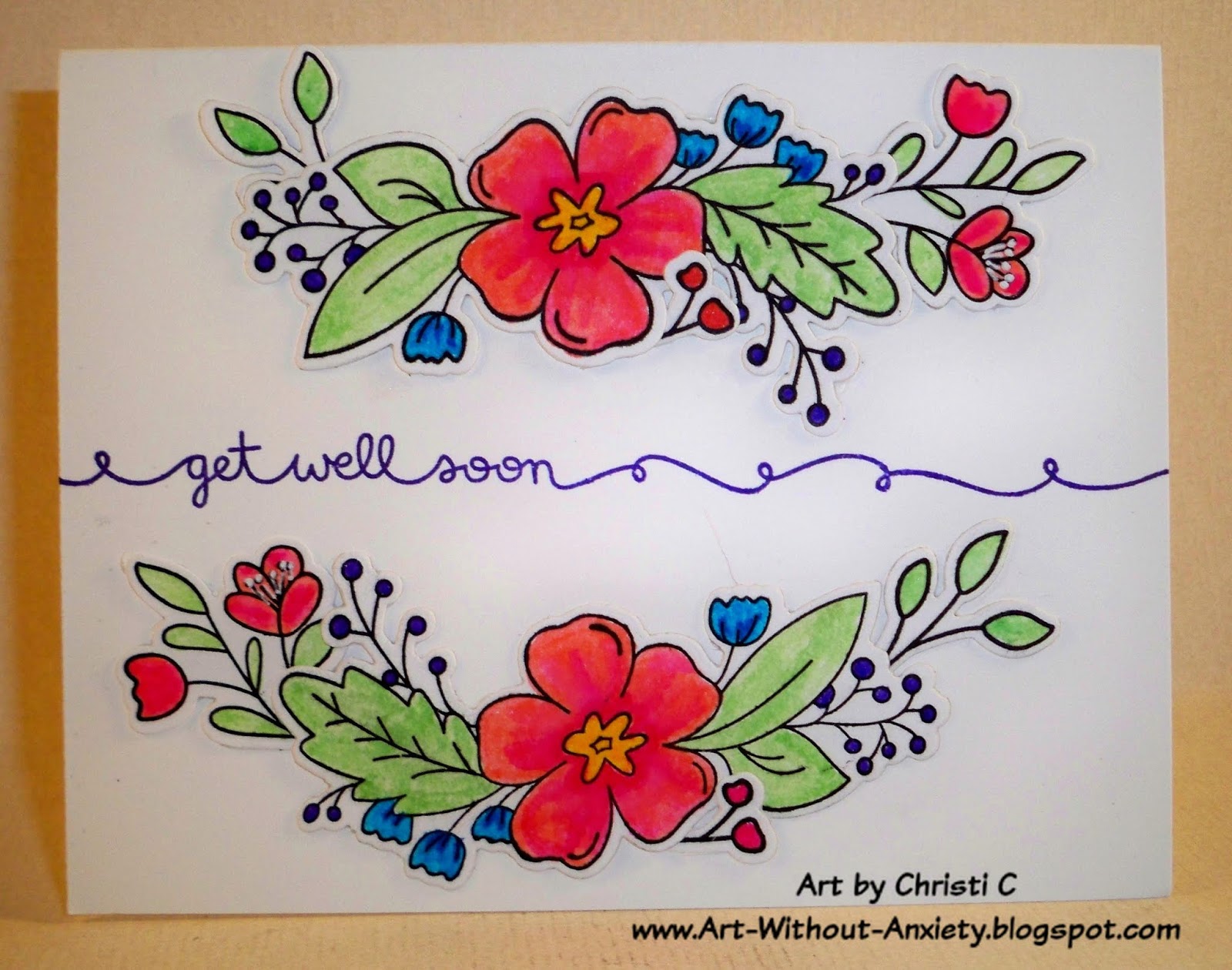 art without anxiety get well card make a get well card