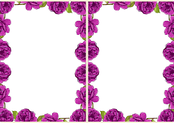 border purple rose frame floral violet borders flower printable background meinlilapark digital frames clipart freebie rosenranke roses stationery printables transparent
