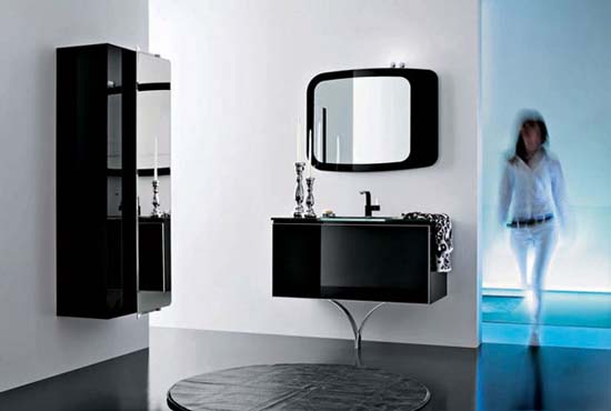 Sleek Black Bathroom Vanity By Stemik - Home Design And Architecture