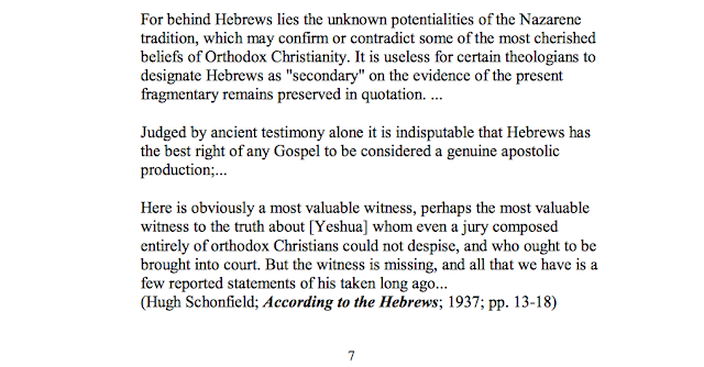 The Gospel according to the Hebrews: The Synoptic Solution. http://www.jacksonsnyder.com/yah/manuscript-library/Gospel-of-the-Hebrews.pdf