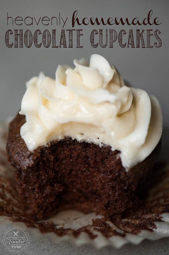 HEAVENLY HOMEMADE CHOCOLATE CUPCAKES