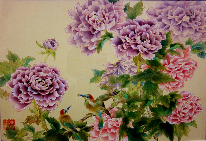 Peonies and Birds, Currier Museum Prize Winner