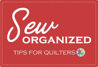 Sewing Room organization tips for storing tools and quilting rulers from A Bright Corner
