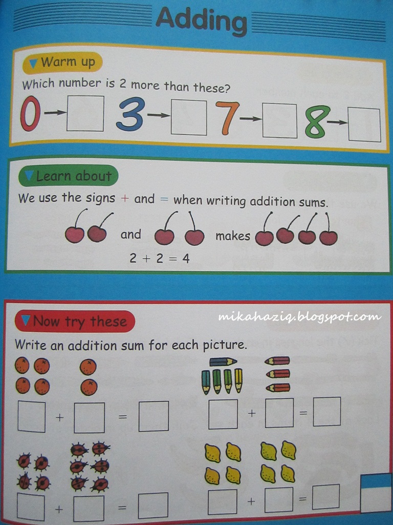 Mikahaziq: Activity Book For Preschoolers: At Home With Maths
