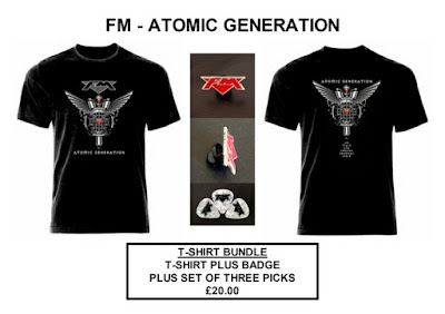 FM ATOMIC GENERATION album cover T-shirt / badge / guitar picks