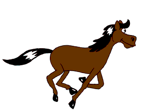 Gambar Animasi Kuda Berlari Binatang Lucu Hewan Bergerak 