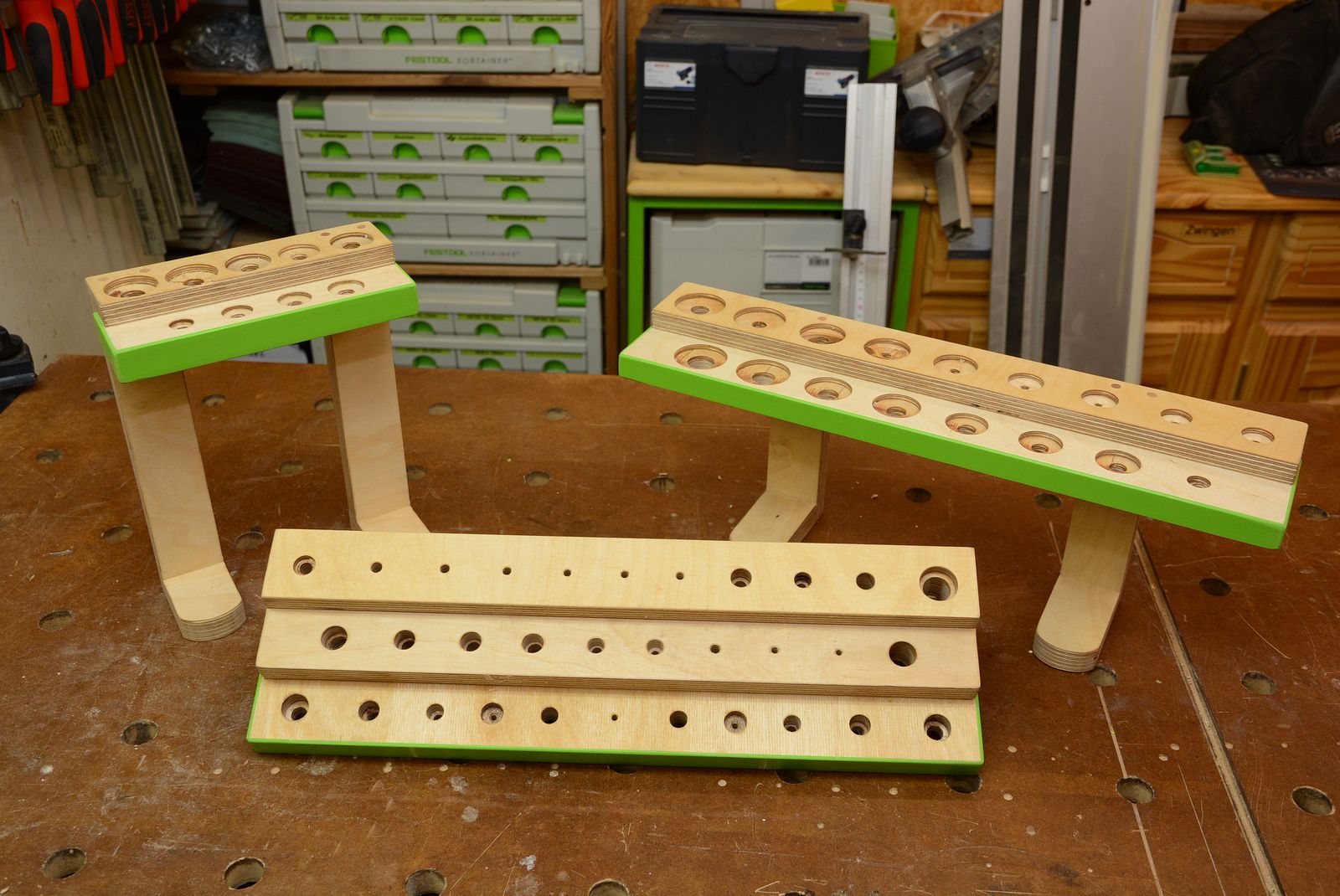 Schraubendreher Halterungen Set - 2 Rutschfeste Schienen Für 14 Werkzeuge In Der Schublade