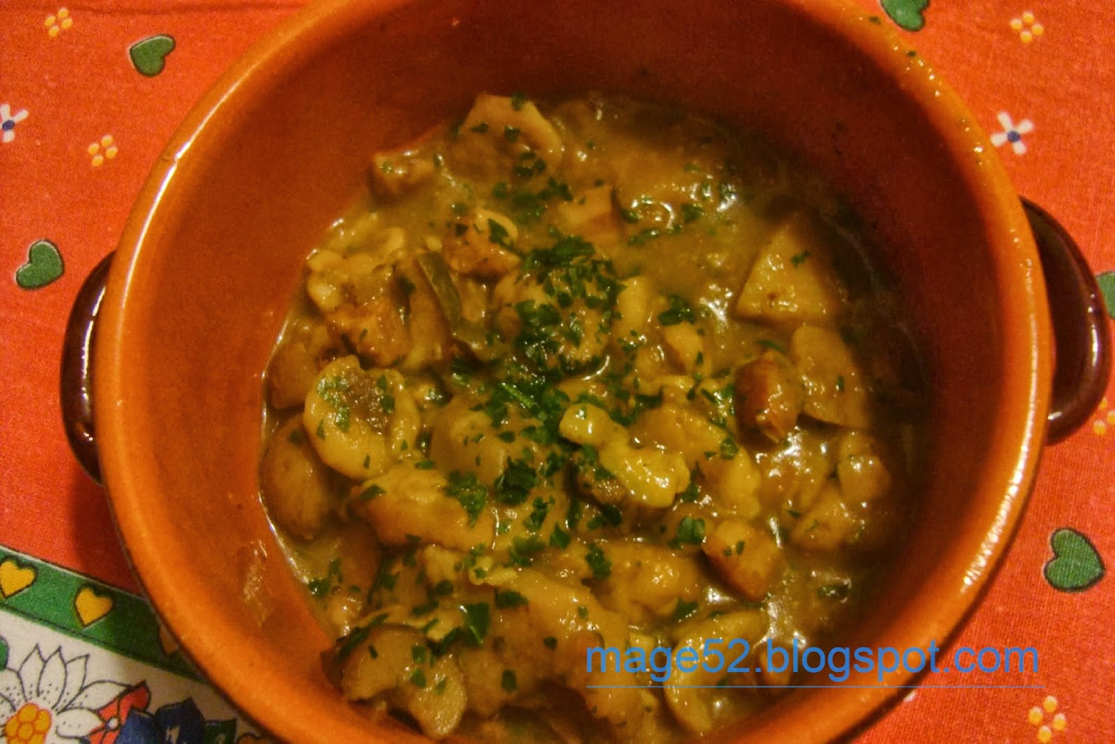 Ricette e Altro zuppa di porcini e castagne