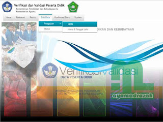  diperlukan jika ditemukan kekeliruan identitas siswa maupun NISN dari seorang siswa  Cara Edit Data NISN Melalui Verval PD Kemenag