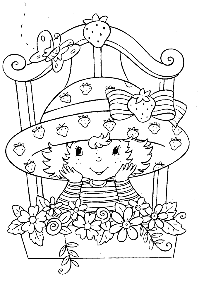 Strawberry Shortcake Coloring Pages Team colors