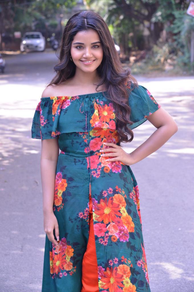 anupama in long frocks