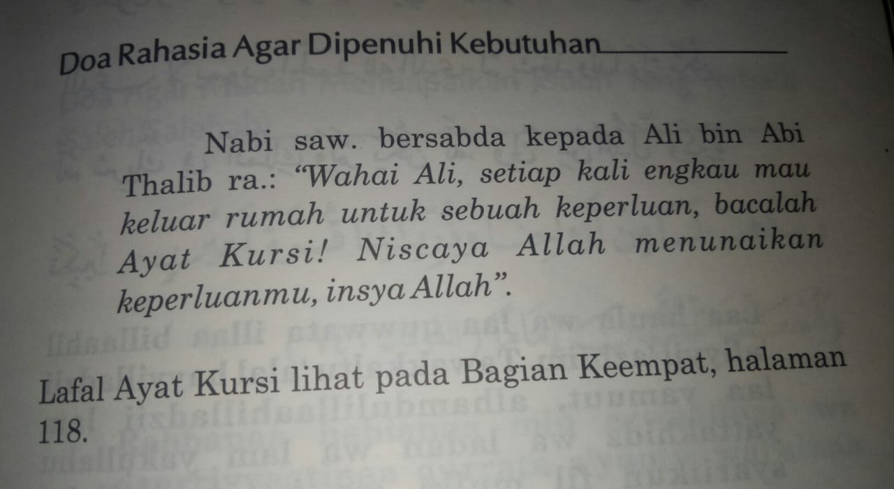 Ayat Kursi Untuk Segala Hajat Kekayaan Dan Perlindungan Jin Syetan Rahasia Hidup Sukses Bebas Hutang Bahagia Kaya Sejahtera
