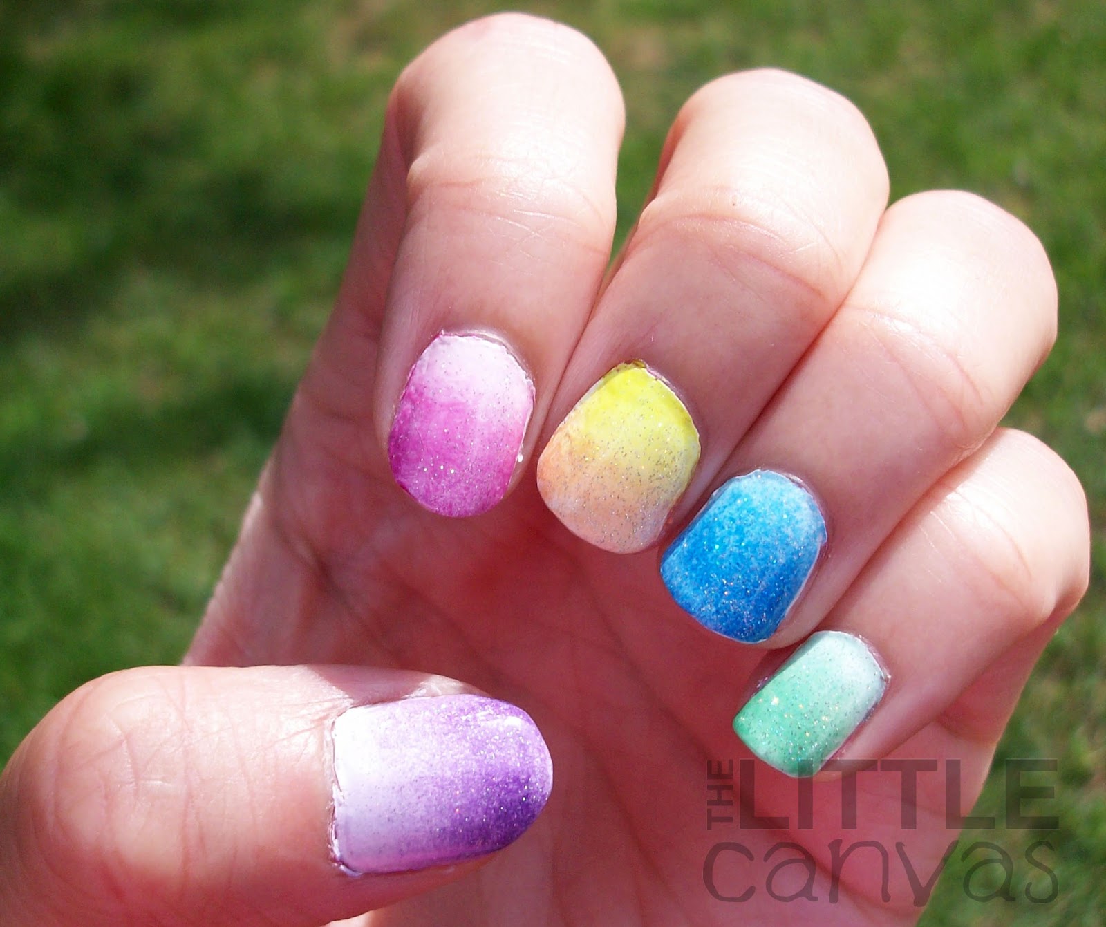 gradient skittles the little canvas